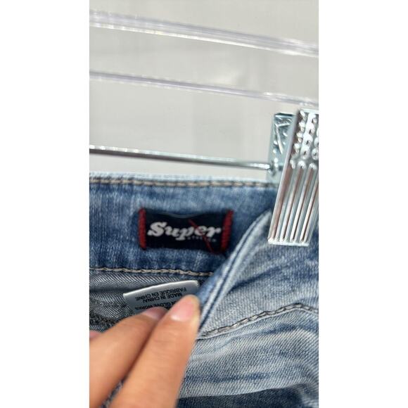 Silver Suki low rise  Boot Cut super stretch contrasting stitching Y2K size 28 - Picture 7 of 9